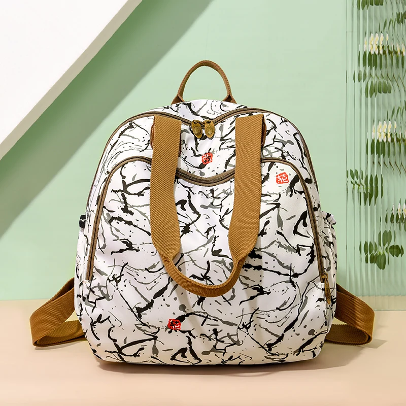 Women's Stylish Nylon Shoulder Bags, Spacious Tote, Trendy Printed Casual Purse, Versatile Crossbody Bag for Travel & Daily Use
