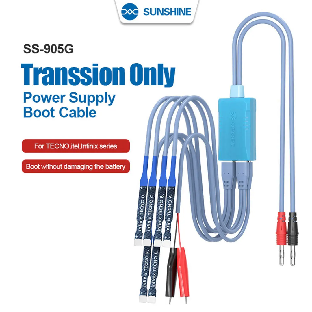 SUNSHINE SS-905G for Transsion Only Power Supply Boot Cable Boot Without Damaging The Battery Intelligent Anti-burn Powwer Cable