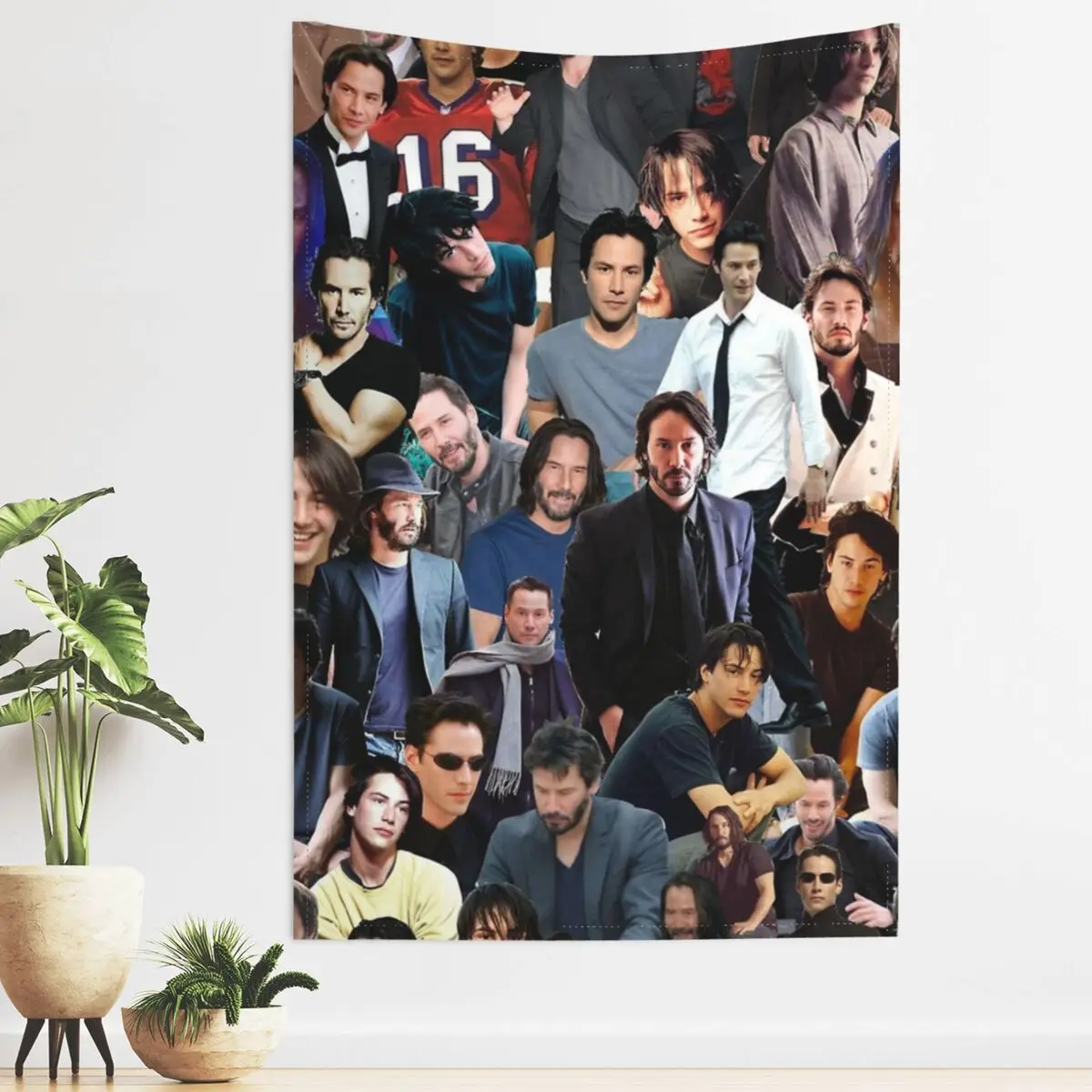 

Keanu Reeves Actor Tapestry Hippie Fabric Wall Hanging Room Decor Beach Mat Retro Tapestries