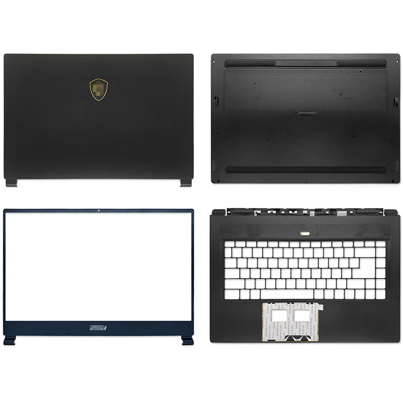 

NEW For MSI GS65 GS65VR MS-16Q1 MS-16Q2 MS-16Q3 MS-16Q4 Laptop LCD Back Cover Front Bezel Hinges Palmrest Bottom Case Black