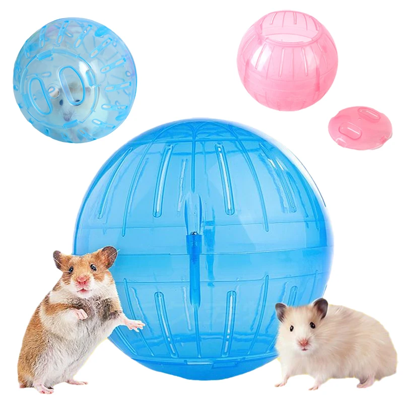 Cinta de correr para hámster, bola redonda de plástico, juguete para hámsteres, ratas, animales pequeños, suministros deportivos para correr, accesorios para hámster ruso