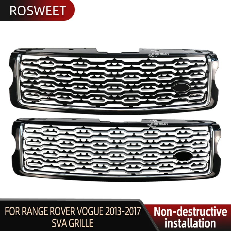 

High Quality ABS Middle Grill For Land Rover Range Rover Vogue 2013-2017 L405 Upgrade 2018 SVA Style Front Bumper Grille