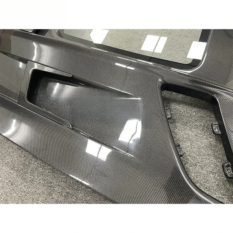 

Hot selling Carbon Fiber Car Bonnet Hood With Glass