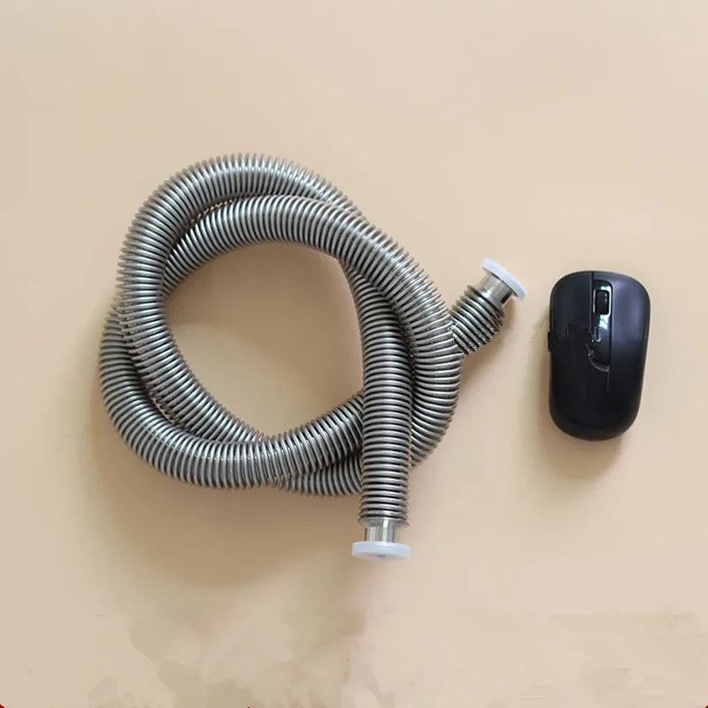 KF25 Vacuum Bellows Flexible Bellows 85-1000mm Length Retractable Molded Elastic Vacuum Bellows KF25 Corruguted Pipe Soft Tubes
