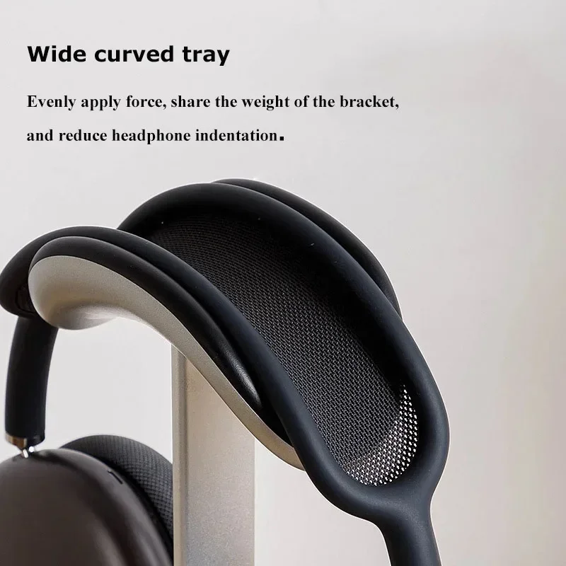 Aluminum Headphone Stand Detachable Auto-sleep Gaming Headset Holder Display Shelf for Airpods Max with Anti-Slip Silicone Pad