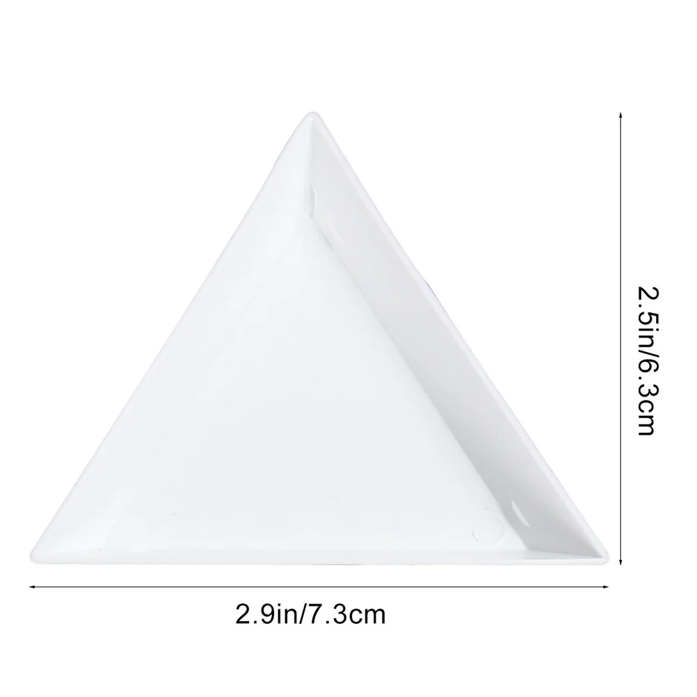 50Pcs Triangle Bead Sorting Tray Portable Jewelry Container Stacking Storage Tray Bracelet Dish Jewelry Dish Ring Container