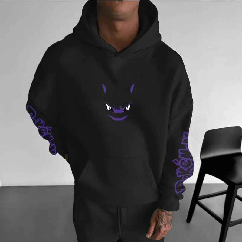 Pokémon Spiel Mewtwo Super Cool Bedruckter Hoodie Männer und Frauen Herbst/Winter Neue Y2K Harajuku Große Größe Casual Trend Pullover Top