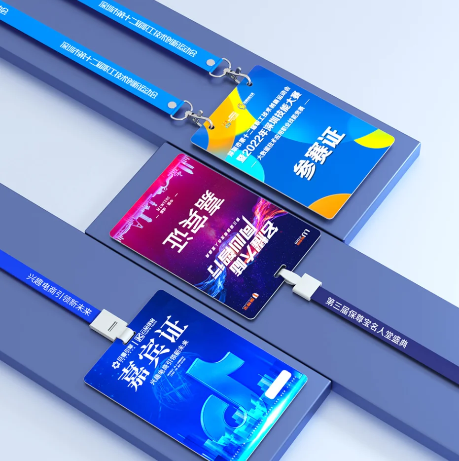 

Personalized Custom Logo PVC Printed Animal Cartoon Work Permit, Waterproof Durable ID Card, Lanyard Hanging Design VIP Card