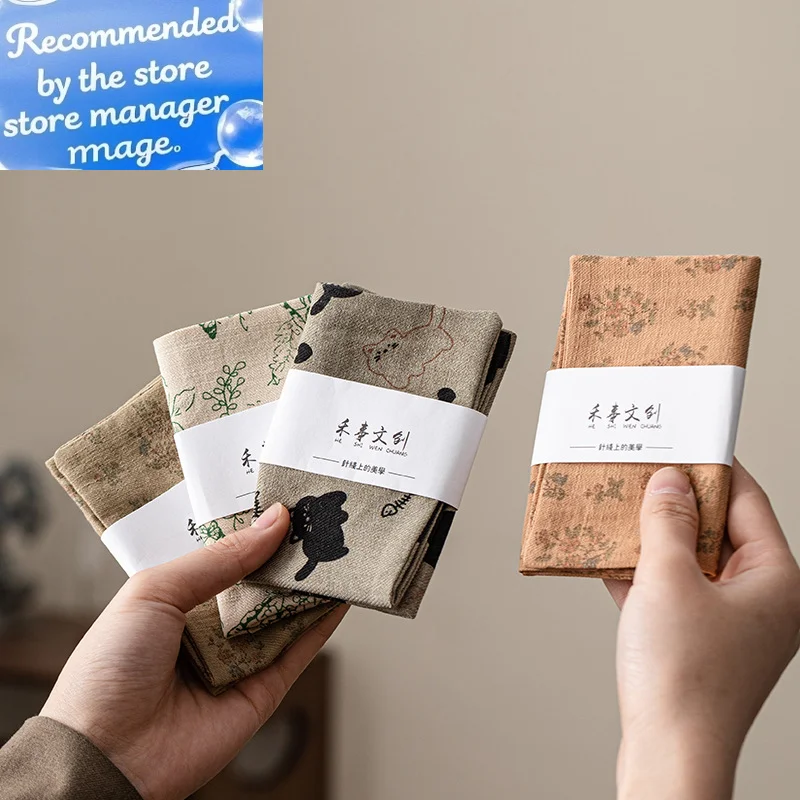 

Утолщенное полотенце для чая, впитывающая ткань в китайском стиле, чайный столик, скамейка, однообслуговые полотенца, тряпка, полотенце для чайника, коврик для чайной церемонии