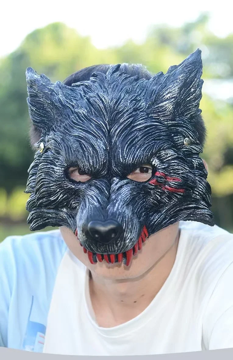 

Halloween Mysterious Werewolf Mask Wolf Mask Wolf Head Mask Halloween Costume Masquerade Cosplay Party Decoration