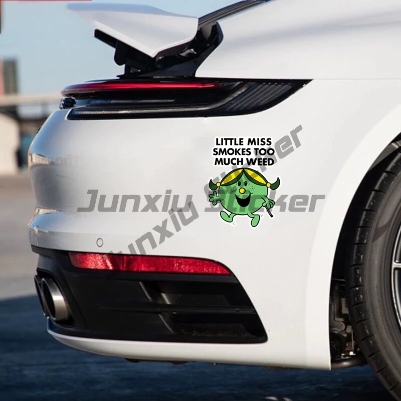 

Little Miss Okes Too Much Weed Stier -for Car, Tru, Window, Laptop, Bumper, Luggage, Water Bottle, Waterproof Vinyl Stier