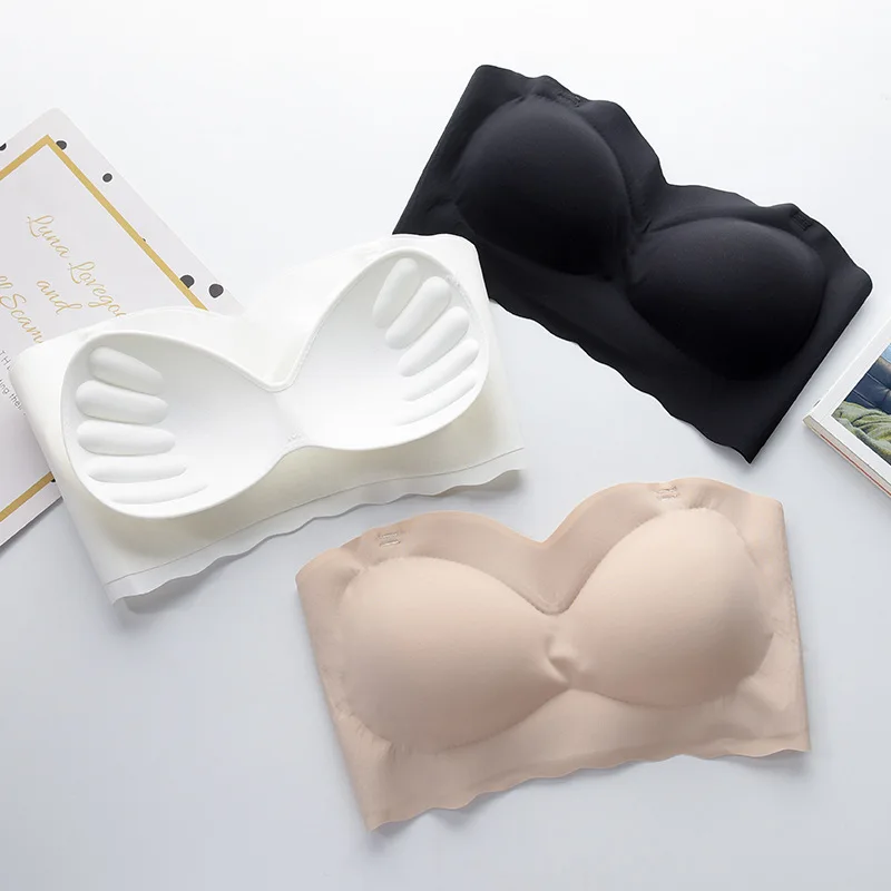 Comfortable Wireless Strapless for Women Seamless Push UpBra Lingerie Sexy Backless Invisible Removable Shoulder Strap