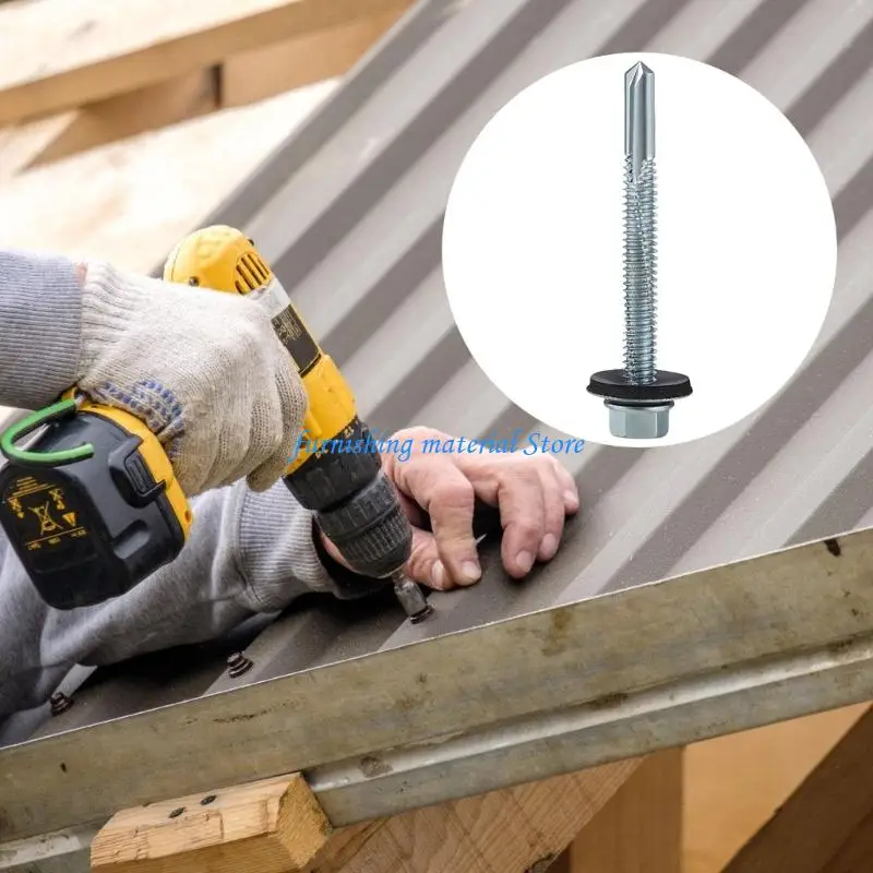Y5GD 380Pieces Multipurpose Flange Tapping Screws Portable Accessory for Home Renovations and Repair Use Home Hardware