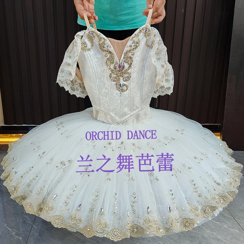 

BT2507068 Профессиональный индивидуальный размер, цвет на заказ для детей, девочек, женщин, взрослых, белые балетные костюмы-пачки