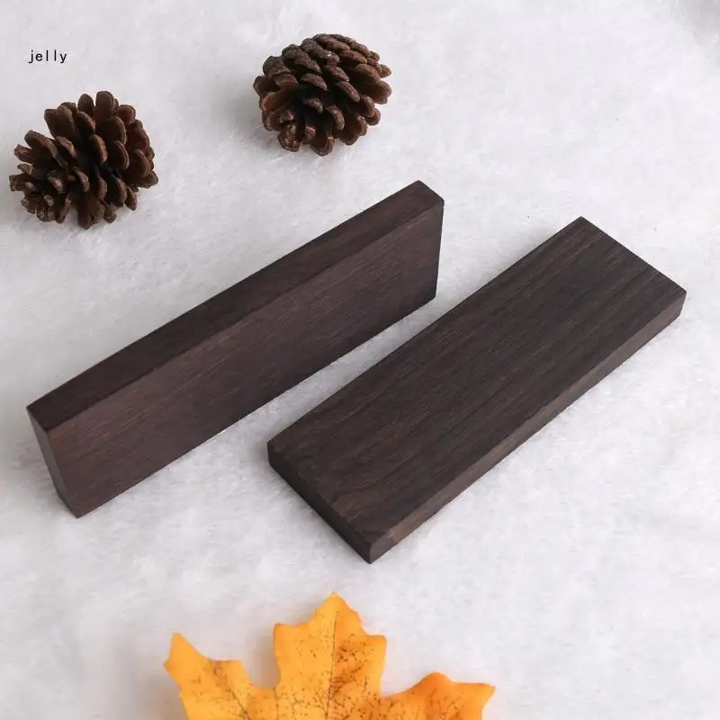 448C 2/4pcs DIY Knife Handle Material Block Blackwood Craft Tools Material DIY Guitar-Inlay Decoration