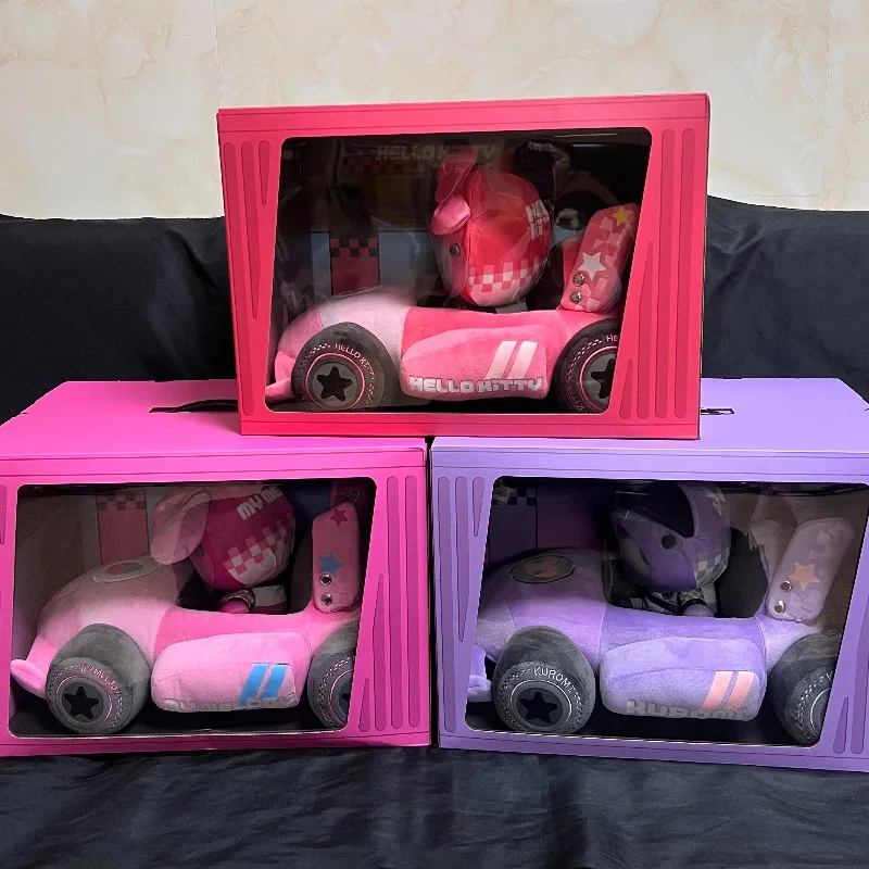 

Оригинальные плюшевые куклы Sanrio Racing Series: Китти, Мелоди, Куроми. Подарочный набор аниме-игрушек для детей, кукла для детей, подарок на день рождения.
