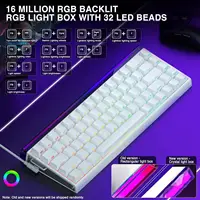Teclado para Juegos AULA Hero 68 HE 60% con Cable, Interruptor Magnético de Efecto Hall, Respuesta Rápida, 8K Polling, Latencia de 0.125ms, PBT con Impresión Lateral