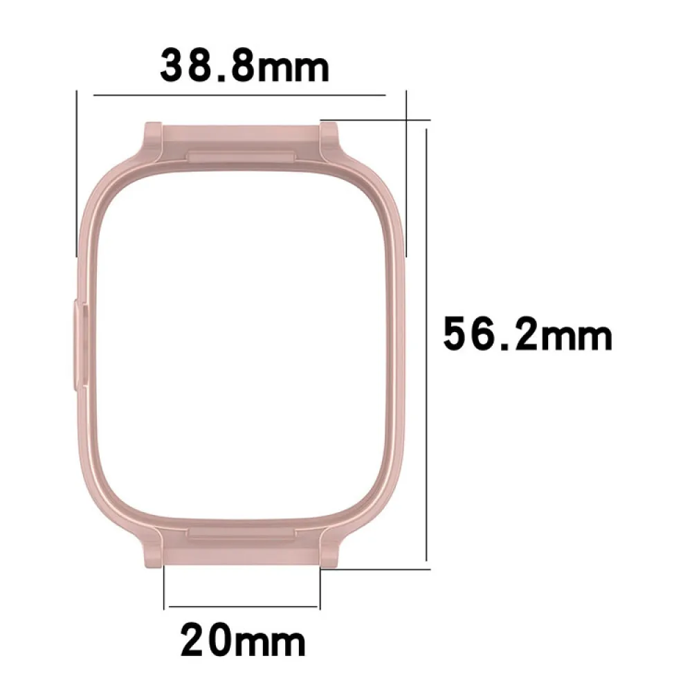 1pc Half-wrapped PC Watch Case (Lugs Interear distance 20MM) Pink White Black Transparent Shell for Redmi Watch3 Accessories