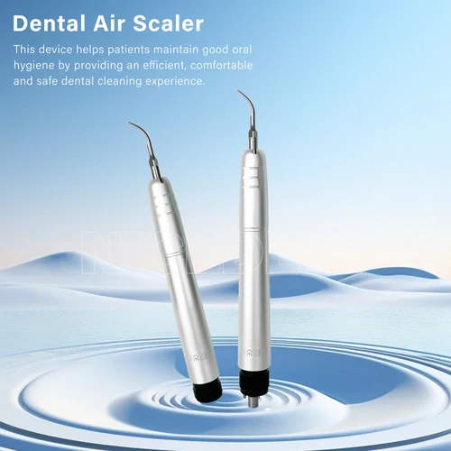 Imagen 2 del producto Escalador de aire ultrasónico Dental con 3 puntas, herramienta de limpieza para eliminar cálculo Dental, pieza de mano para blanquear, limpiador de dientes de 2 agujeros/4 agujeros
