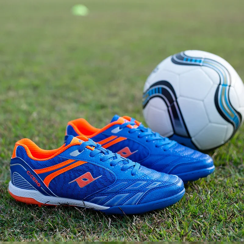 

Unisex Training Shoes Comfortable Non-slip Soft New Boys Girls Football Shoes Grass Training Sport Waterproof Turf Soccer Cleats