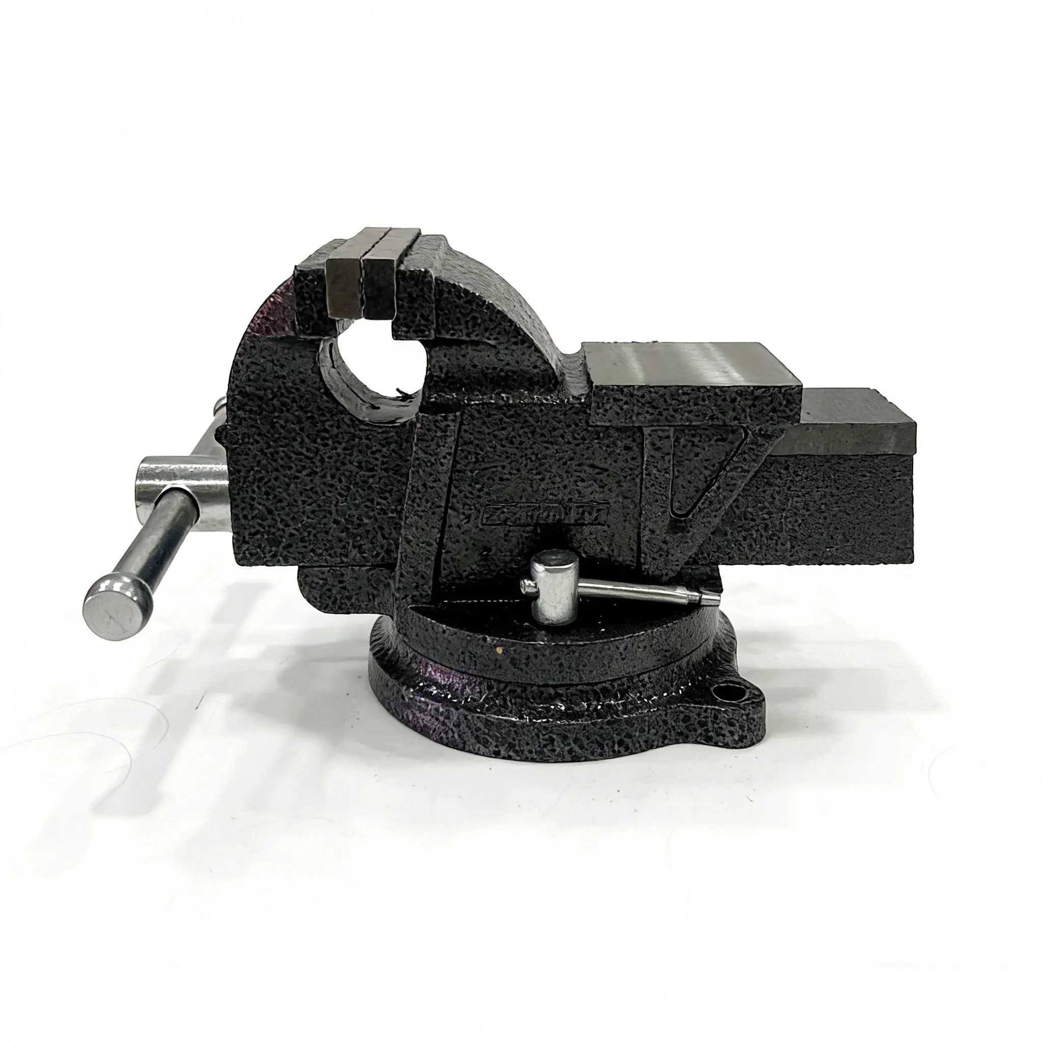 【New】Guanghui High Quality Heavy Bench Vice Special Light Forged Casting Steel Swivel Base Universal Adjustable Woodworking