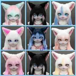 Kig Fursuit Kigurumi Headset Furry Cosplay Costume Paw Head Base Comiket Furry Animal Cat Rabbit Doll Beast Mask Cosplay Costume