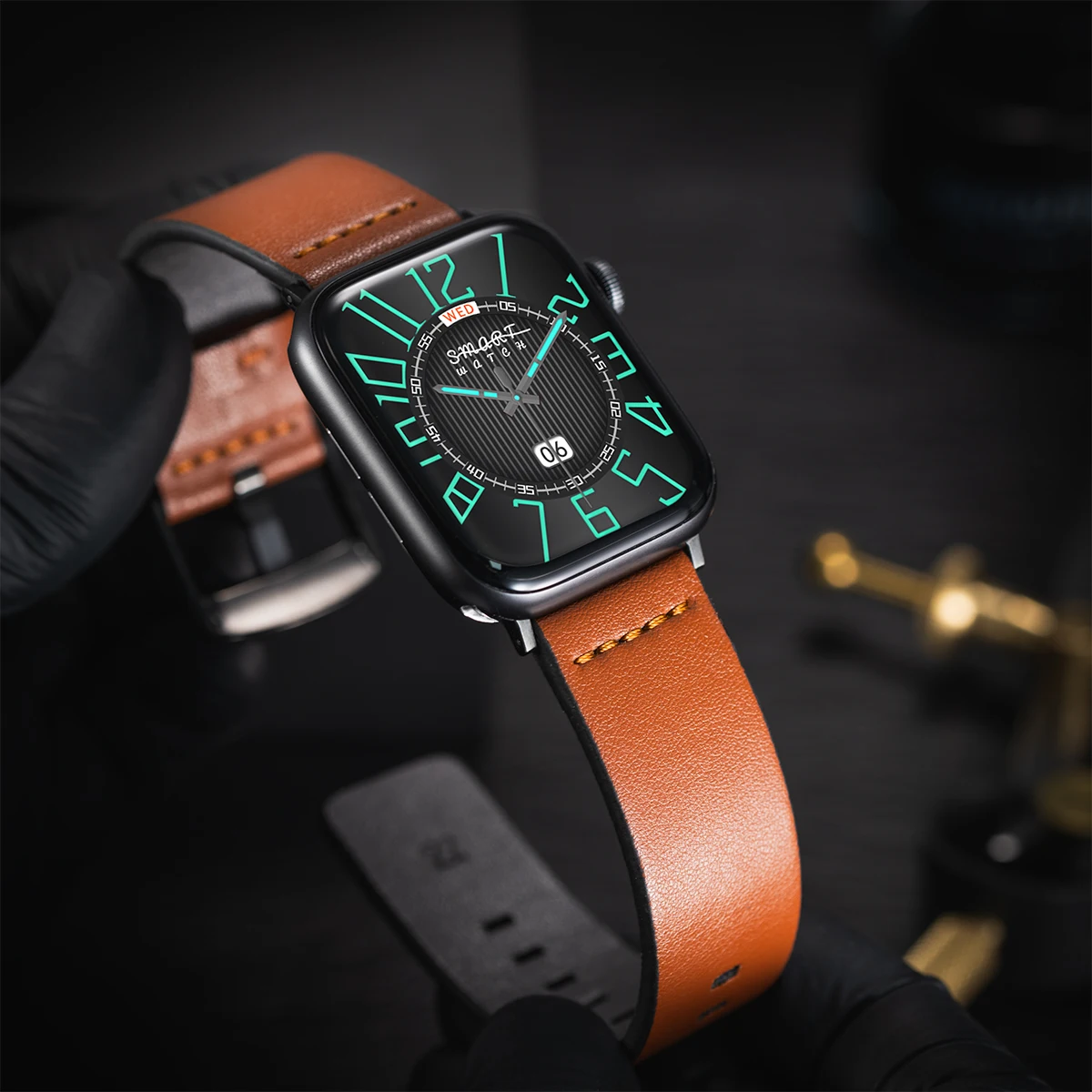 Leather Strap for Apple Watch Ultra 2 Band 49mm S10 46mm 9 8 7 45mm 41mm High Quality Strap for IWatch Series 6 SE 5 4 44mm 40mm