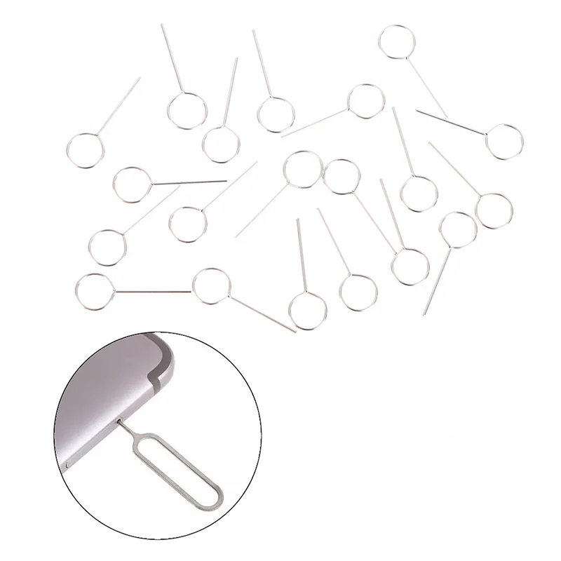 

100 шт. для IPhone 13 Xiaomi Samsung huawei Eject Sim Card Ejector Tool Pick-up Pin Универсальный лоток для снятия мобильного телефона для открытия