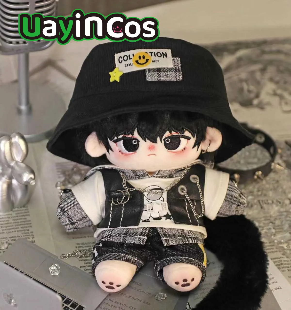 20cm Doll Clothes Day Breaker Cool Guy  Fashion Costume Suit Stuffed Plushies Plush Doll Accessories Anime Toy For Kids Gifts