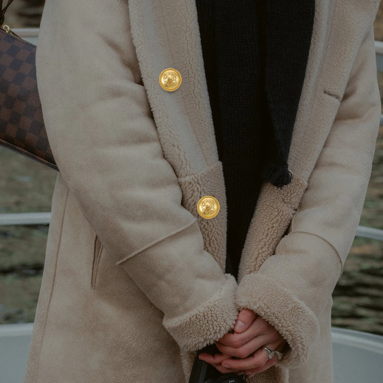 

20Pcs Crown Decorative Buttons British Style Retro Metal Buttons for Coat Suit Sewing Clothes Replacement Metal Button for Coat