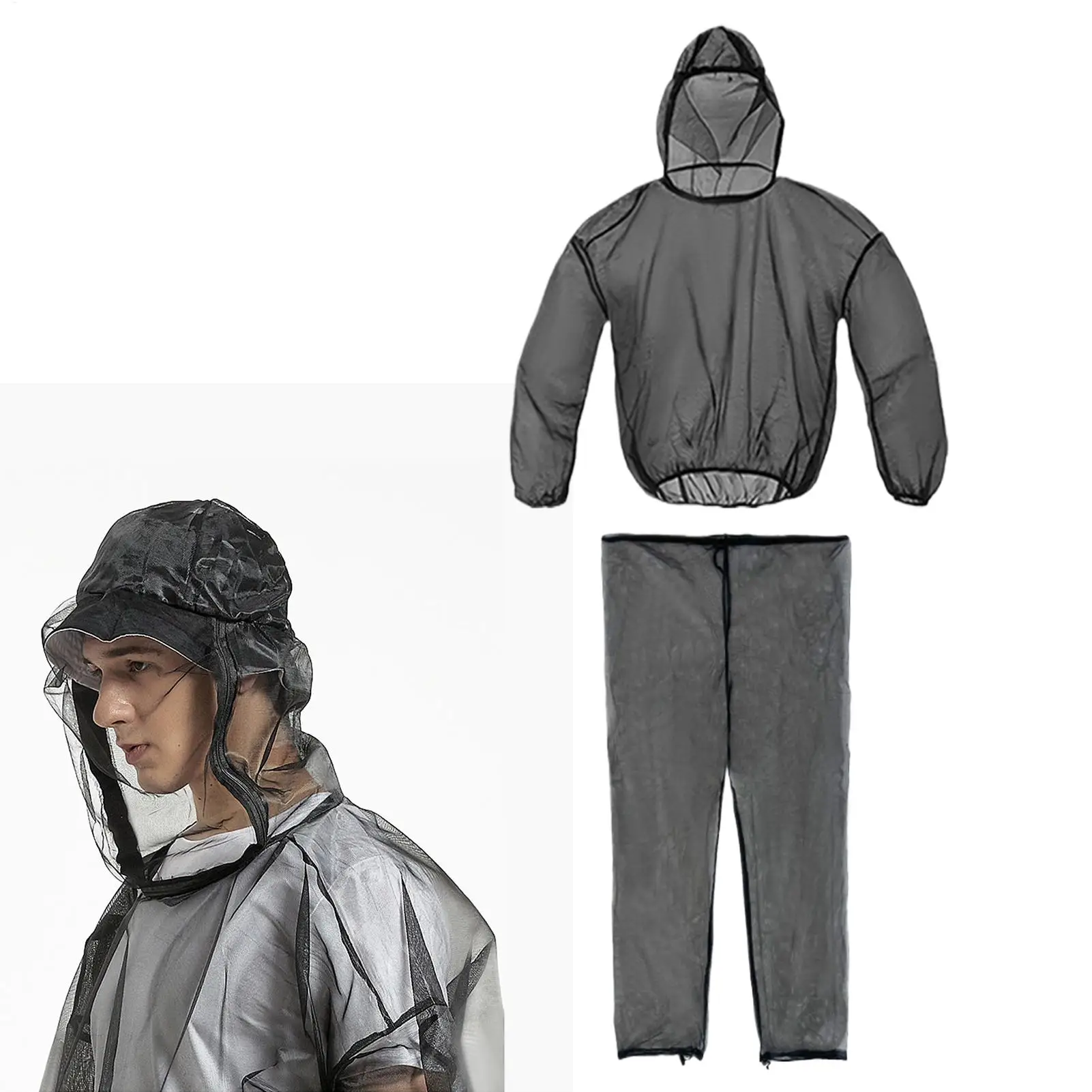 

Fly Body Net Fly Net Clothing Suit Protective Breathable Flexible Camping Accessories For Adventures Women Travel Hiking Fishing