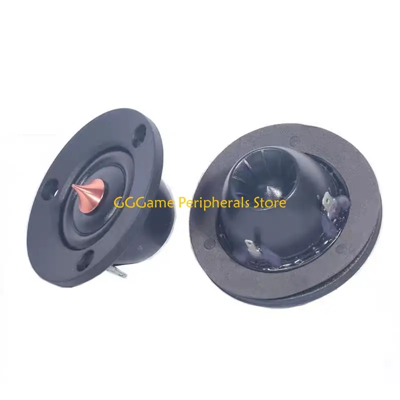 U55B Speaker Replacement Domes Tweeter Driver 2Inch, Black ABS Tweeter for Portable Loudspeaker Repair DIY Speaker Refreshes