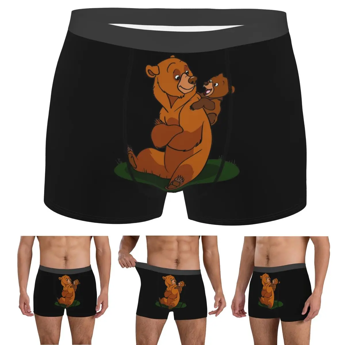

Трусы-боксеры, шорты Brother Bear, мужские трусы, удобное нижнее белье для мужчин, подарок бойфренду