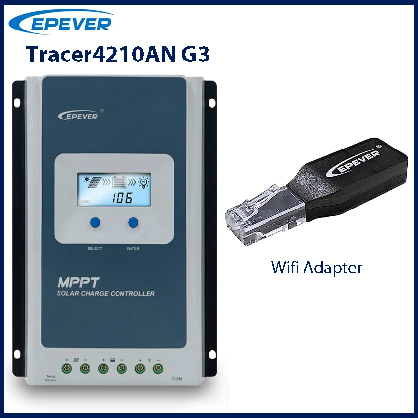 40a Mppt Solar Laadregelaar 12V 24V Batterijspanning Max Zonnepaneel 100V Epever Regelaar Met Mt52 Datamonitor