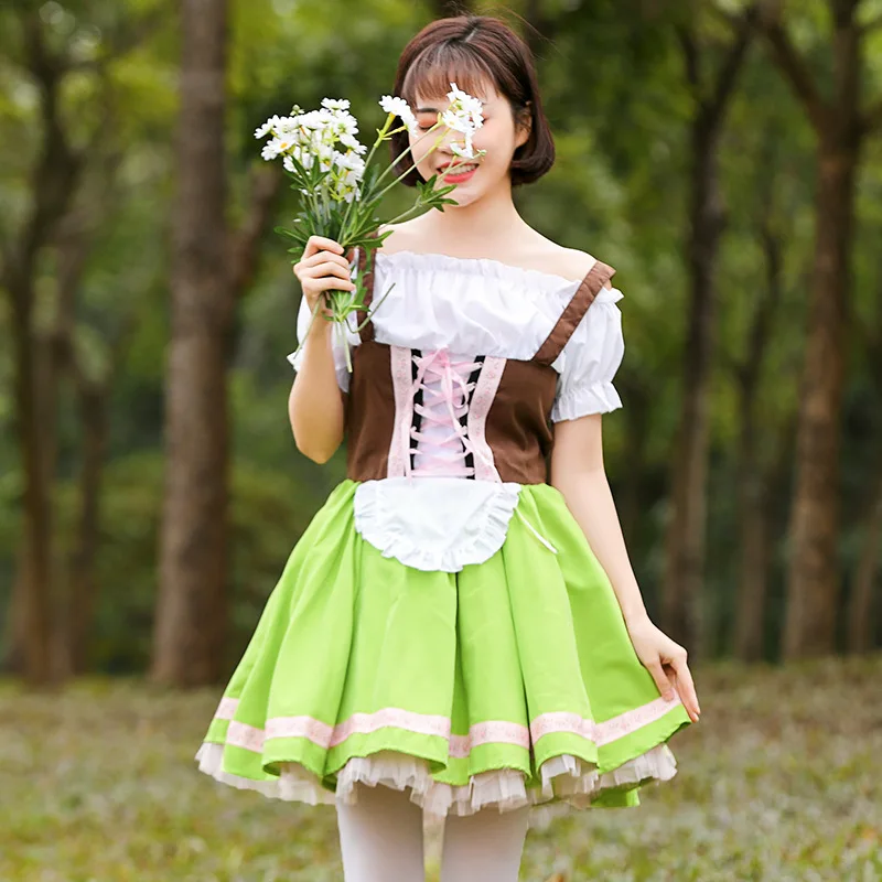 Mulheres Meninas Vestido Cerveja Festival Dirndl Blusa Traje Oktoberfest Família Vestuário Alpine Tradicional Bávaro Cosplay