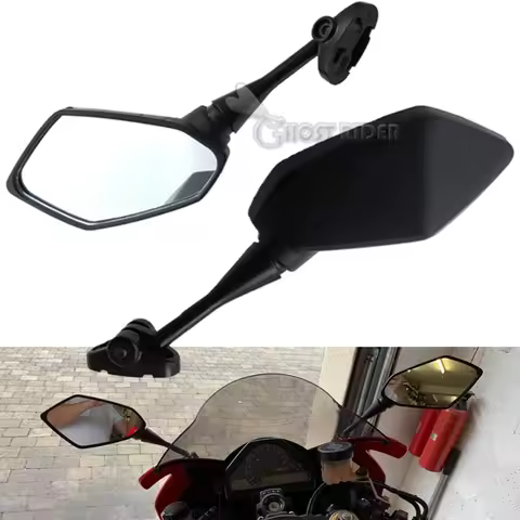 For Honda CBR650R CBR650F CBR500R CBR600F CBR600RR CBR1000RR CBR1100XX Mirrors Motorcycle Scooter Rear View Mirror Carbon Look