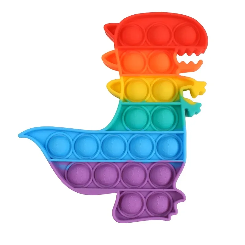 Silikon-Dekompressions-Bubble-Denkspiel, Regenbogen-Druck-Musikspielzeug, Neuheitsspielzeug für Erwachsene, Stressabbau-Spielzeug
