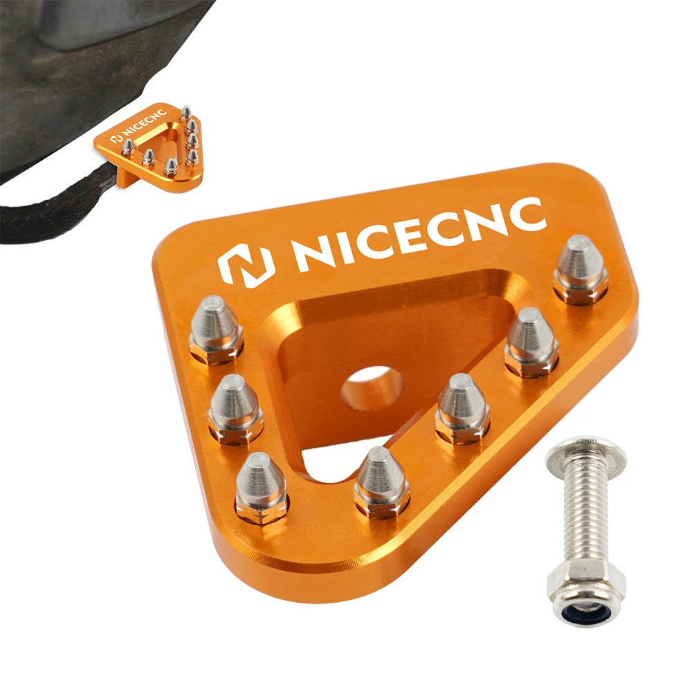 NICECNC Brake Pedal Plate For KTM 125 200 250 300 380 400 450 520 525 540 625 EGS EXC EXE SUPERMOTO SX SXS MXC EXC-G SXC RACING view 5