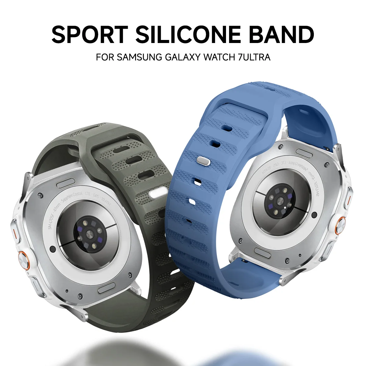 Quick Fit Silicone Strap for Samsung Galaxy Watch 7 Ultra 47mm Sports Loop Wristband Bracelet for Galaxy Watch 7 47mm Watchband image 4