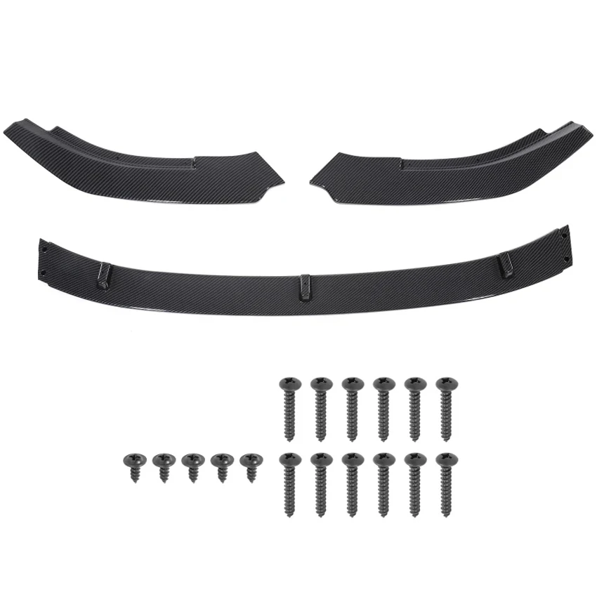 3pcs For Volkswagen Golf 6 MK6 GTI GTD 2009-2013 Car Front Bumper Lip Spoiler Splitter Diffuser Cover Deflector Body Kit Tuning