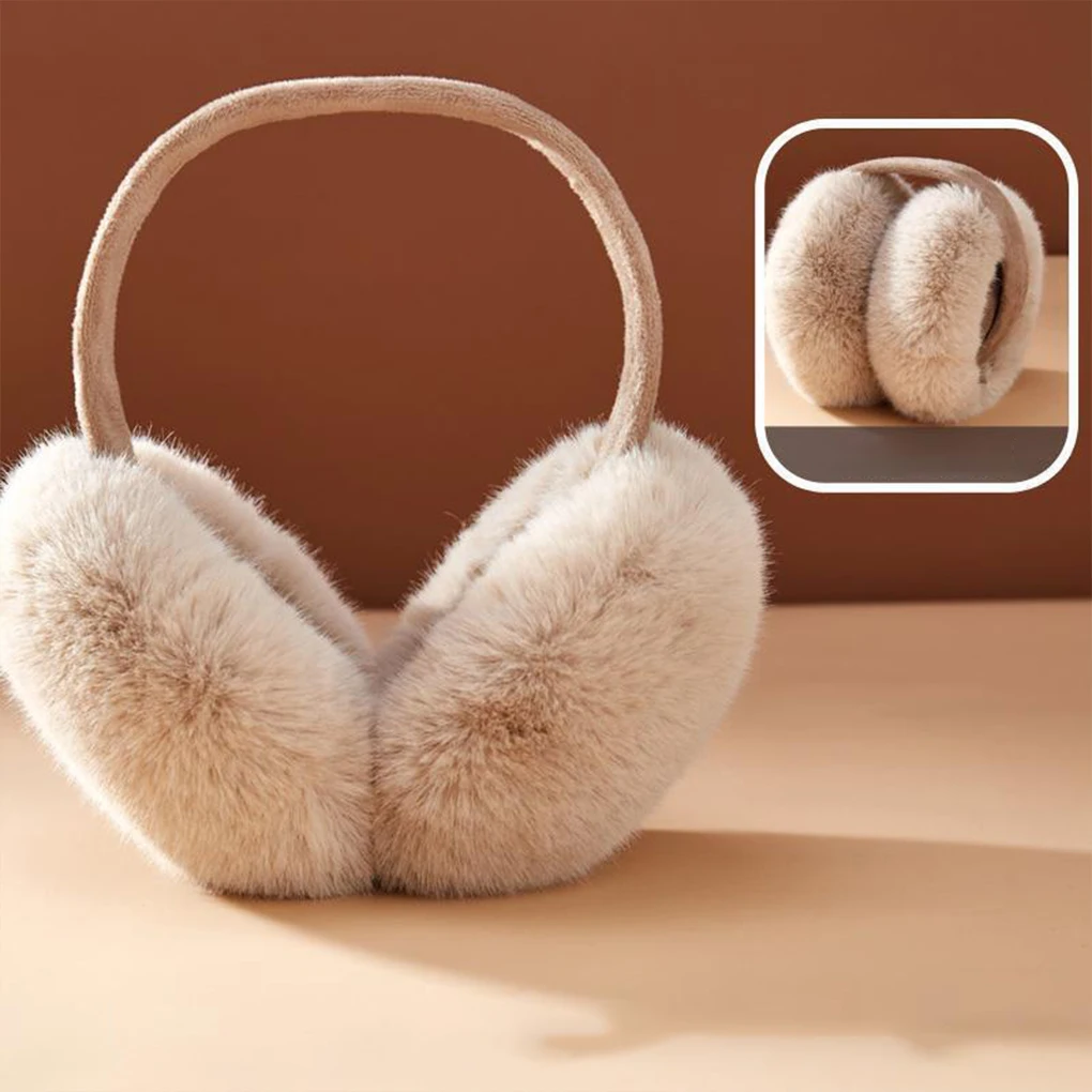 Cache-oreilles monochromes en peluche douce unisexe, cache-oreilles haut de gamme, rester confortable dans le froid, mode hiver