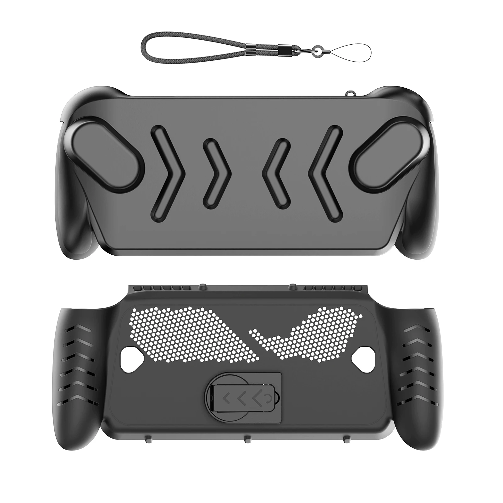 

TPU+ABS Case Ergonomic Handle Grip Cover Anti-Drop Handheld Game Console Case Anti-Slip Host Shell for rog xbox ally x Case