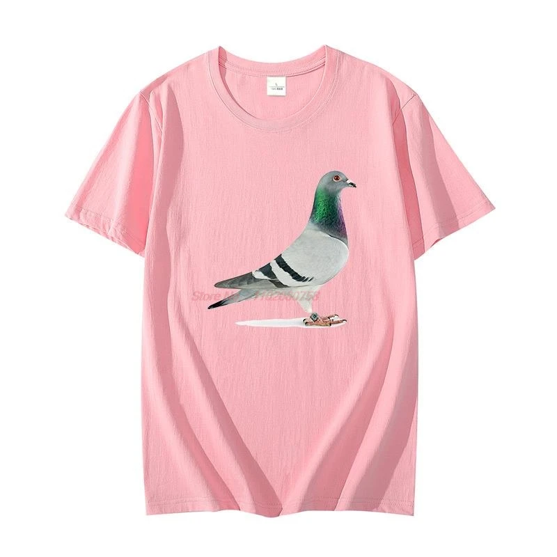 Summer Cotton T-shirt Bird Pigeon Animal graphic t shirts oversize t shirt for men short sleeve t-shirts Harajuku Men\'s clothing