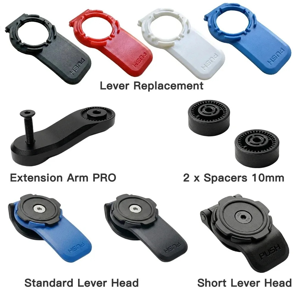 Quick Release 360 lever mount head standard short lever colorful replacement for twist mount extension arm PRO phone mount