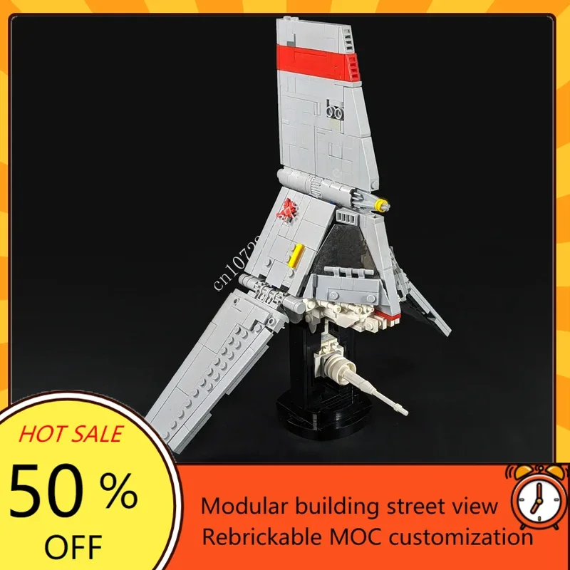 716PCS MOC Space Battle T-16 Skyhopper Starfighter Model Custom Puzzle Technology DIY Creative Assembly Xmas Toys Kids Gifts