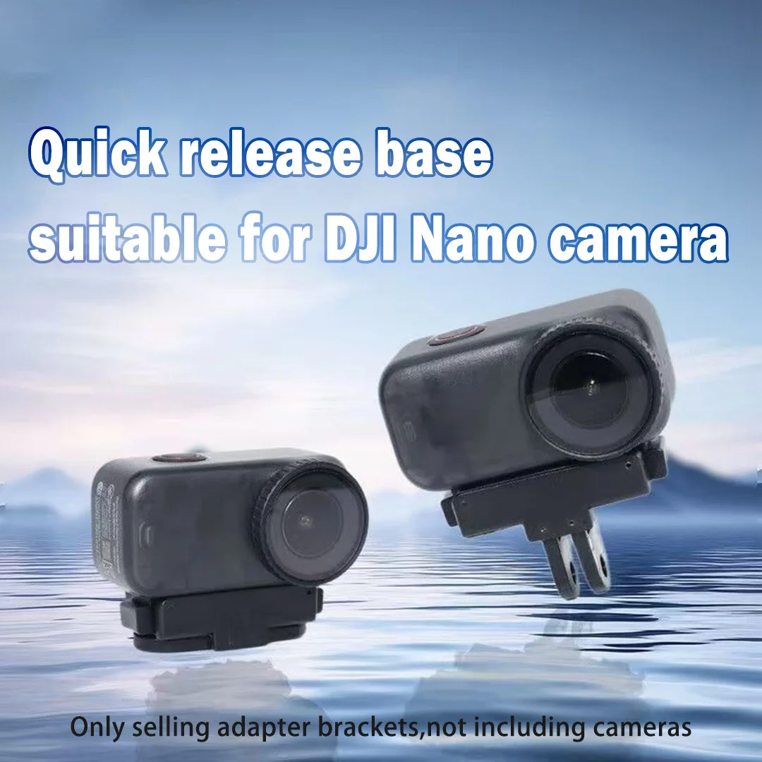 Quick Release Magnetic Adapter Base For DJI Action Nano Foldable 2‑Prong 1/4'' Screw Mount For Tripod Selfie Stick Accessories