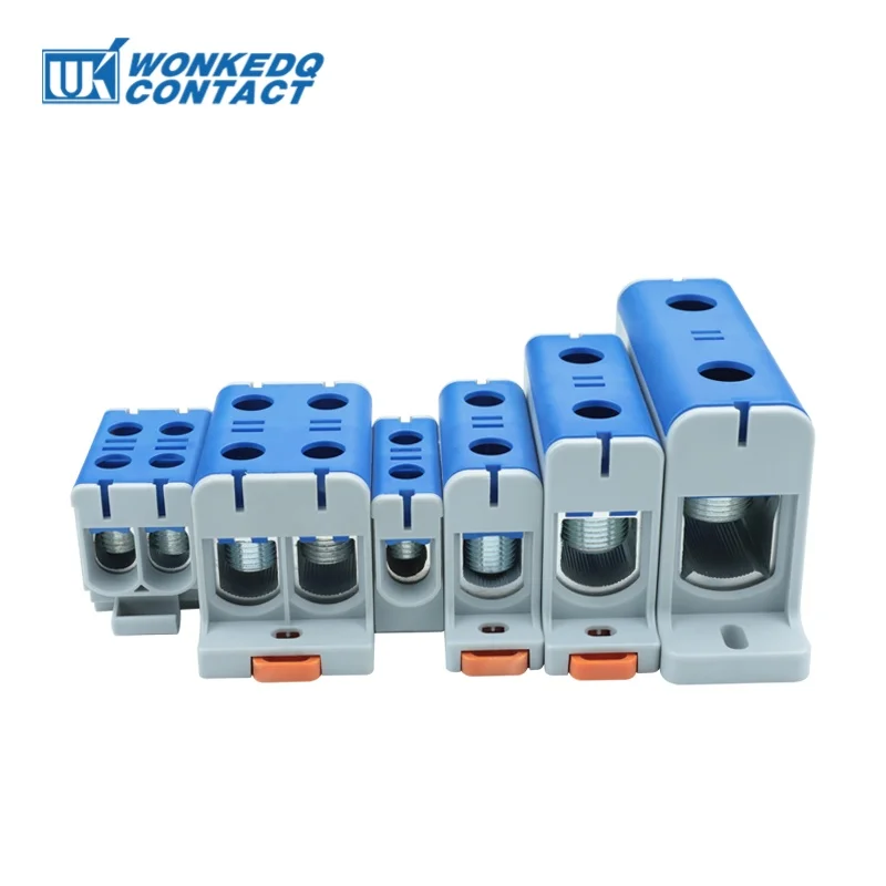 Aluminum Power Distribution Block WKL 50/95/150/240 mm² Cable Connector Din Rail Terminal Block Box WKL50/WKL95/WKL150/WKL240