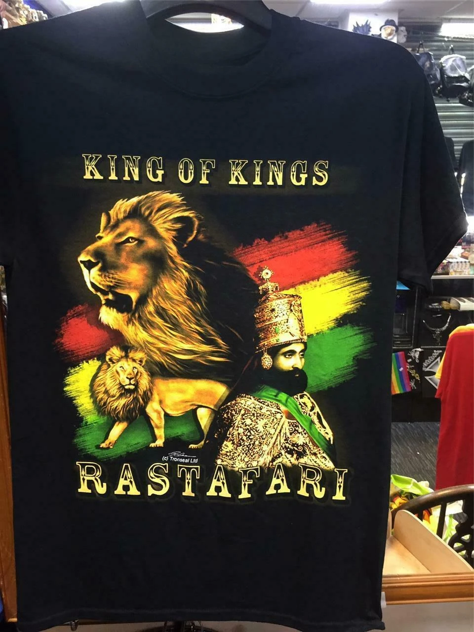 Cheavyweight streetwear King of Kings Rasta Jamaica Reggae Rastafari Summer Cotton O-Neck Short Sleeve Mens T Shirt New S-5XL