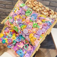 Assorted Cute Cartoon Kids Hair Ties (30-Pack) - Colorful Elastic Hair Bands - Image 4