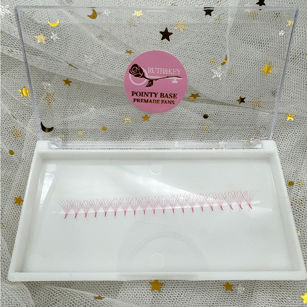 10D 500/1000 Fans Pointy Base Color Loose Fans New Trend Mixed Length Premade Volume Fans Eyelashes Extension Makeup Tool